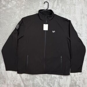 Lyft 1K Driver Softshell Jacket Mens 3XL Black Full Zip Fleece Lined NWT